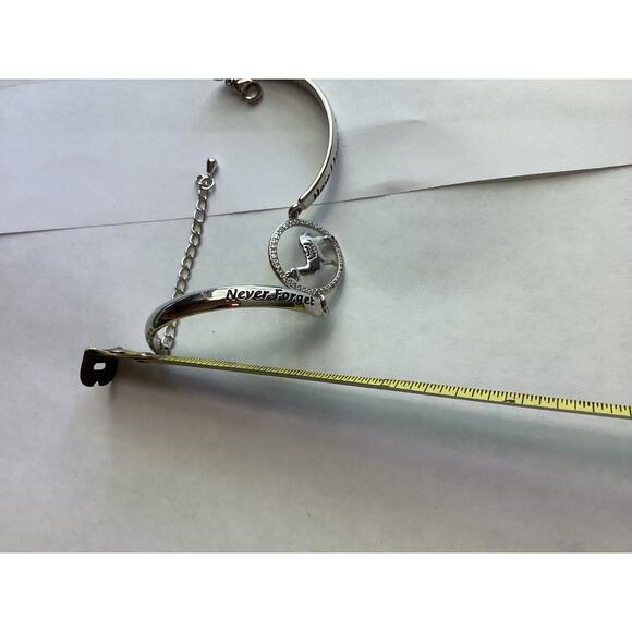 1784"Never Forget How Llamazing You Are" Bangle Llama Gift Alpaca Charm Bracelet - Picture 4 of 5